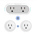 4 Socket 2 Pack Smart Wifi Plugs Dual Outlets Alexa Google Itfff Smartthings