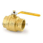 2  Npt Brass Ball Valve Full Port  Shut-off Valves  Ul Csa Fm  600psi Wog