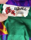 Vintage Large Short Sleeve Holo Holo Barkcloth Flower Psychedelic Hawaiian Shirt