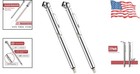 Battery-free Stainless Steel Tire Pressure Gauges - 2 Pack  10-75 Psi Range