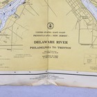 Vtg 1968 Uscgs Nautical Depth Chart Philadelphia To Trenton Coast And Geodetic
