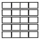 5 Pcs Wall Mount 34 Inch Media Storage Rack  Cd Dvd Organizer Video Metal Shelf 
