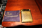 Royal Case-lite Vintage Gold-tone Metal Cigarette Case With Built-in Lighter