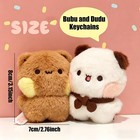 Yokushi 2 Pcs Bubu And Dudu Bears Magnetic Stuffed Animals With Brown white