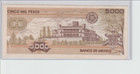 Foreign Notes Mexico 1987 5000 Pesos  fair Condition To A u 