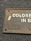 Colored Must Sit In Balcony Cast Iron Segregation Historical Birmingham Al 1931