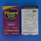 Fdgard Digestive Health Supplement Caraway Oil   L-menthol 72 Capsule Exp 2 2028