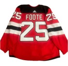 Nolan Foote 2021-22 Game Worn Used New Jersey Devils Hockey Jersey - Meigray Loa