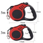 Retractable Dog Pet Leashes Heavy Duty Up To 110 Lbs  Long 26  Rope Leads