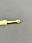 Antique Cow Bone 4 1 2  Parasol Sewing Needle Case W stanhope No Photos