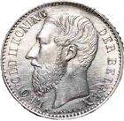 1887 Belgium 1 Franc Silver Coin Legend In Dutch   L Wiener No Period  Km 29 2