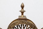 Vtg Cameo Pierced Brass Fireplace Screen Peacock Fan Art Deco 38 x25  Victorian 
