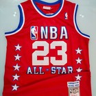 Michael Jordan Signed Nba All-star Red Jersey With Coa