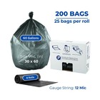 Inteplast Group High-density Interleaved Commercial Can Liners  60 Gal  12 Mi   