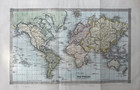 1842 Antique Map  The World By Alexander Findlay