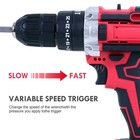 For Makita Cordless Drill Power 3 8  Electric Screwdriver Drill Set W 2battery