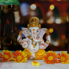 Hindu Lord Ganesha Idol Statue - Indian Diwali Gifts Small Ganesh