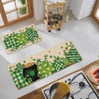  St  Patrick s Day Kitchen Mats Set Of 2 Clover Gold Coins Lucky Shamrock