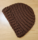 Beanie 3 - 6 Months Baby Boy Solid Hat Handmade Crochet Doll Chocolate Brown