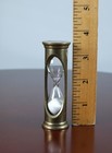 Vintage Mini Brass Hourglass Sand Timer 3 5 Minutes Made In Taiwan Read