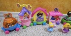 Little People Disney Princess Parade 7 Floats Trains 9 Figures Lot Set Belle