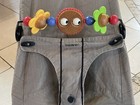 Baby Bjorn Bouncer With Googly Eye Toy Sun Attachment Tan  Gray