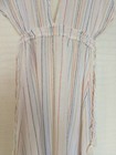 Ladies Cotton Kaftan Dress Midi Maxi Kantha Stripe Embroidery Size M 