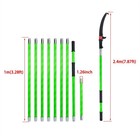 30ft Manual Pole Saw Tree Branch Trimmer With 9-section For Pruning Palms