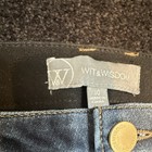 Wit   Wisdom Women s Skinny Blue Denim Jeans Fringe Hem 5-pocket New With Tags