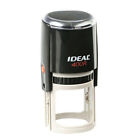 Custom Logo Double Round Border Stamp -3 Lines Of Text-self-inking Stamper Black