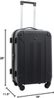 Travelers Club Chicago Hardside Expandable Spinner Luggage 5 Piece Set Black