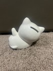 Vintage Mini Kitty Cat Ceramic Piggy Bank With Red Bow