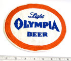Vintage Olympia Light Beer Large Jacket Back Patch Tumwater Washington Brewery