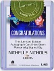 Women Star Trek 50th Anniversary Nichelle Nichols Autograph Case Incentive  la6