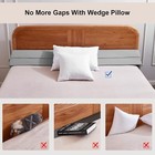 Queen Size Bed Wedge Pillow-bed Gap Filler Mattress Wedge Headboard 60x10x6 gray