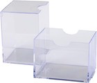 Dragon Shield Strongbox Deck Box Clear  Holds 100  Double Sleeved Cards  Acrylic