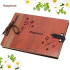 Wooden Scrapbook Album Diy Photo Album 80 Pages Love Memory Book Wood Wedding   