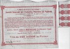 1936   Milan Montecatini Mining And Agricultural   Historical Action 