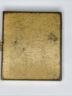 Vintage Volupte Powder Compact Mirror Square Blue Gold Tone Empty Make-up Beauty