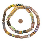 Antique Venetian Millefiori African Trade Beads  20713 10mm Ghana Multicolor