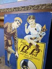 Antique Original 1920 Graphic German Petto-ped Soles Shoes Display Trade Sign