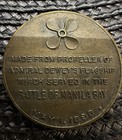 Solid Brass Coin Made From The Propeller Of The Olympia During The Spanish A War