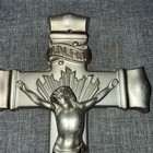 Vintage Jesus Crucifix  Wall Hanging Or Casket Cross