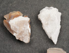 Crystals 6 Colorful 1 2  Flint Arrowheads Spearhead Point Knife Blade  I-345