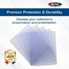 Pack Of 10 Bcw 9x11 5x5mm Thin Magazine Hard Plastic Topload Holders Protectors