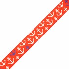 Country Brook Design   1 2 Inch Red Anchors Away Photo Quality Polyester  10yards