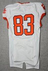 Clemson Tigers Football Jersey Mens 40 L White Game Worn Team Issued Nike  83
