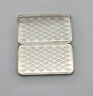 Lot Of  2  Vintage Mitratech Technology Company 50 Gram  999 Fine Silver Bars
