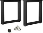 Homekayt Metal Coffee Table Legs 16  H X 11  W  Heavy Duty  r041