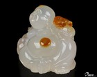 2 9  Agate Hand Carved Crystal Buddha Sculpture  Crystal Healing